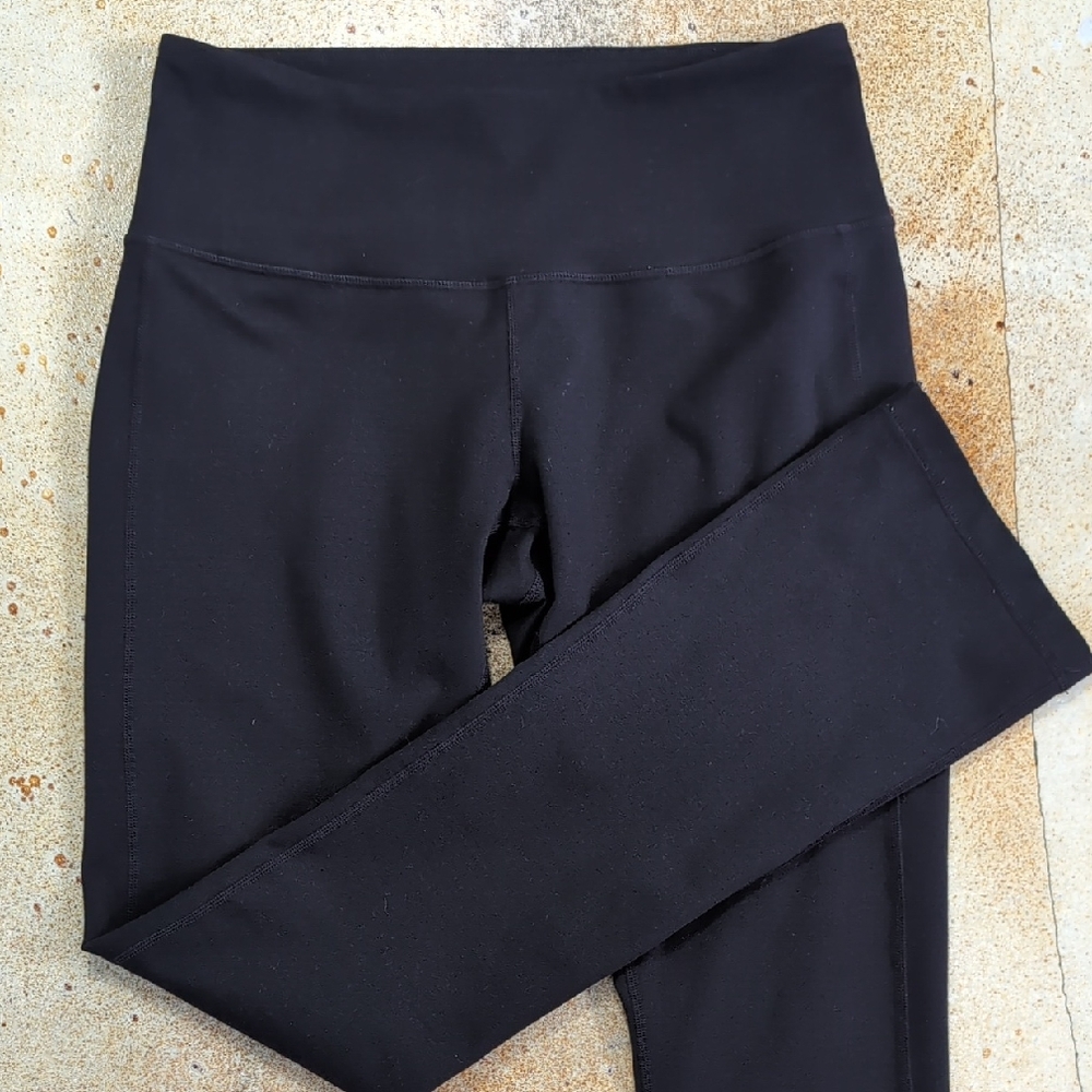 Zella Black High-Rise Leggings with Wide Waistband
